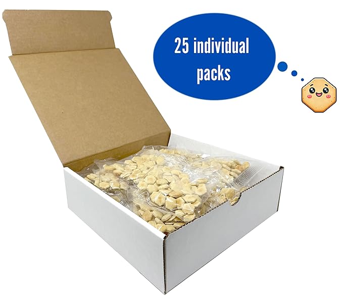 Oyster Crackers Individual Packages, Soup Crackers Oyster Crackers Bulk Pack of 25, Kosher Oyster