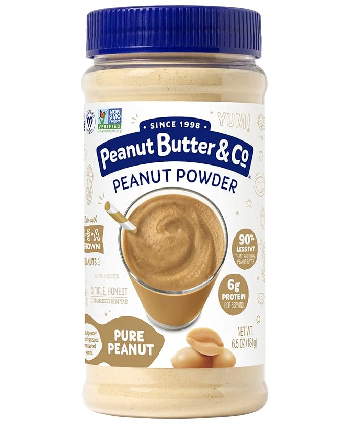 Peanut Butter & Co. Pure Peanut Protein Powder, Non-GMO Project Verified, Gluten Free, Vegan, 6.5