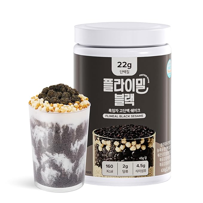 Black Sesame Protein Shake, 22g Protein, Low Sugar, Keto-Friendly Meal Replacement Shake, 22.22oz