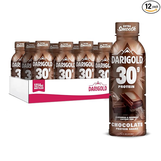 Darigold Ready to Drink Chocolate Protein Shake, 30g Protein, No Added Sugar, Lactose Free, Only