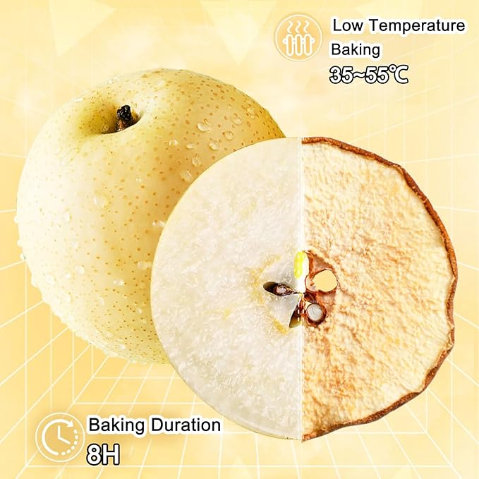 Dried Pears Slices Dehydrated Pear Pieces for Cocktails Garnish Bulk No Sugar Added Dry Fruit Chips