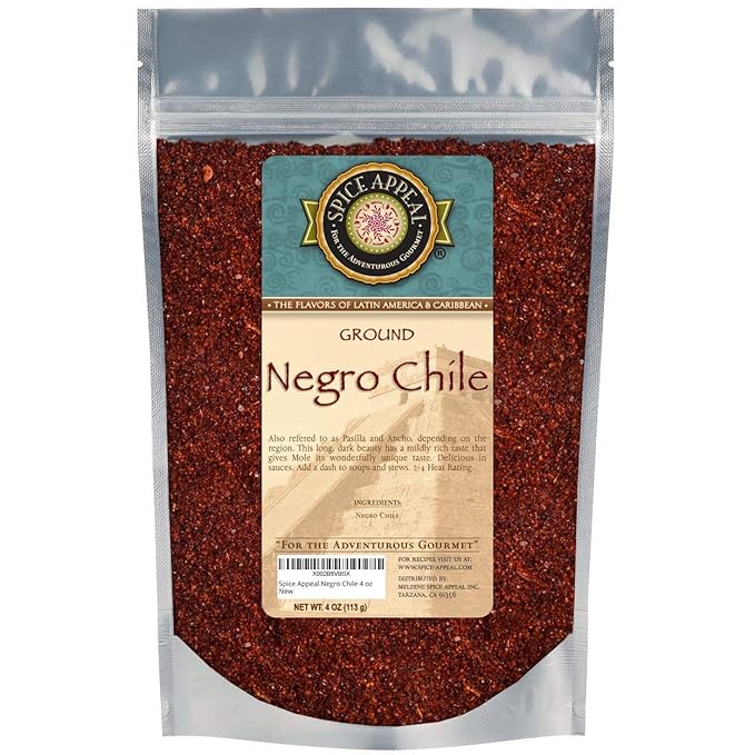Spice Appeal Negro Chile in resealable stay fresh pouch 4 oz