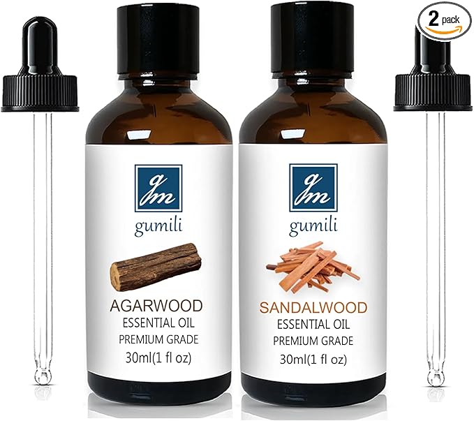 Agarwood Sandalwood Essential Oils for Perfume Candles Soaps Yoga Meditation Massage Diffuser - 2