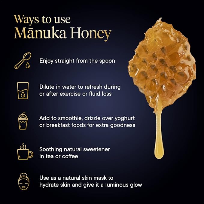 Manuka Health UMF 6+/MGO 115+ Manuka Honey (500g/17.6oz), Superfood, Authentic Raw Honey from New
