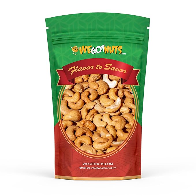 We Got Nuts Roasted Unsalted Cashews 4 Lb.