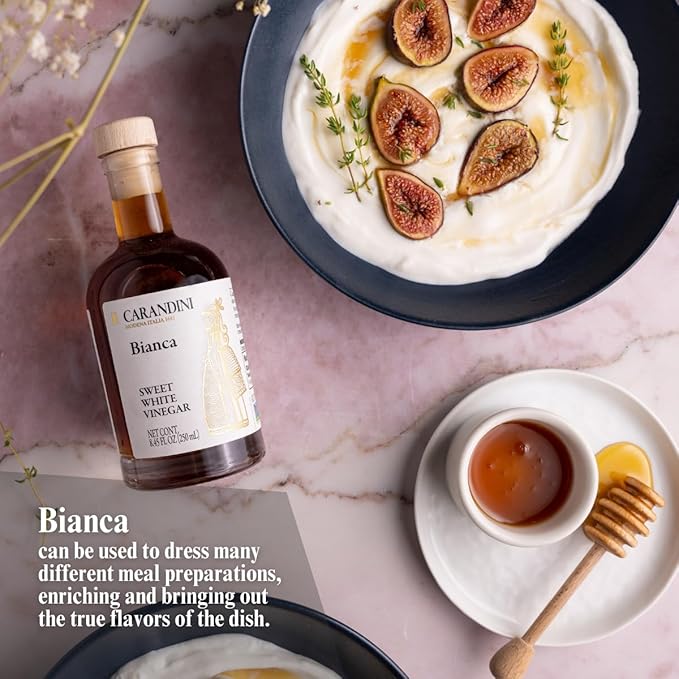 Carandini Emilio Silver Balsamic Vinegar of Modena PGI & Bianca Sweet White Vinegar Combo Set