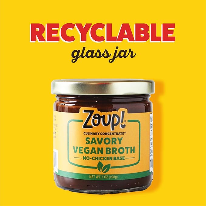 Zoup! Good, Really Good Savory No-Chicken Vegan Broth Culinary Concentrate, 1 Pack, 7 Oz