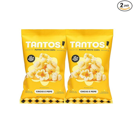 Tantos! Puffed Pasta Chips ??Healthy Pasta Snack by Top Chef Joe Sasto ??Plant-Based, Low Calorie