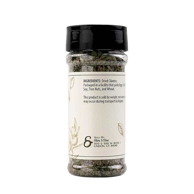 Olive & Vine Cilantro Flakes, Fresh & Zesty, For Tacos & Salsas, Rich Tradition, Authentic Taste