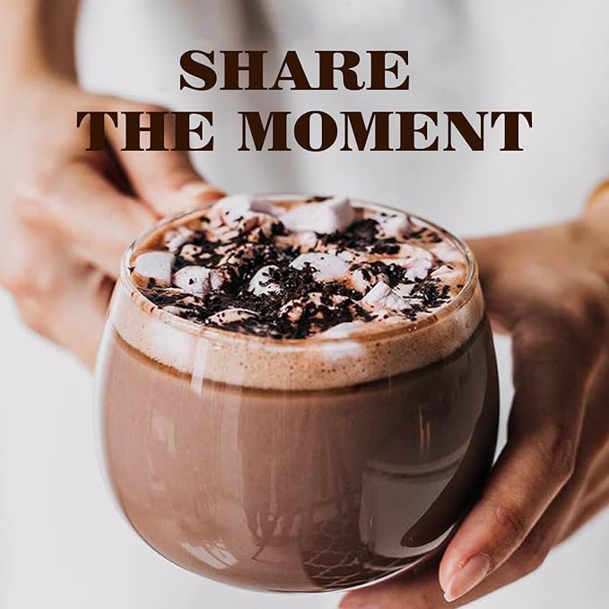 Mushroom Hot Chocolate Mix with Reishi, Mushroom Coffee Alternative Hot Cacao Powder for Energy