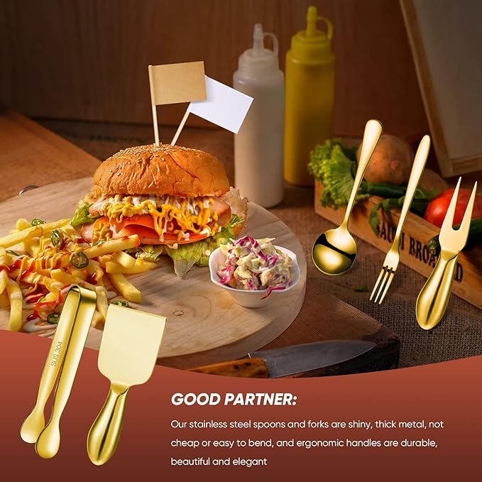 Patelai Charcuterie Board Accessories Cheese Spreader Knife Set Charcuterie Utensils Butter Knife