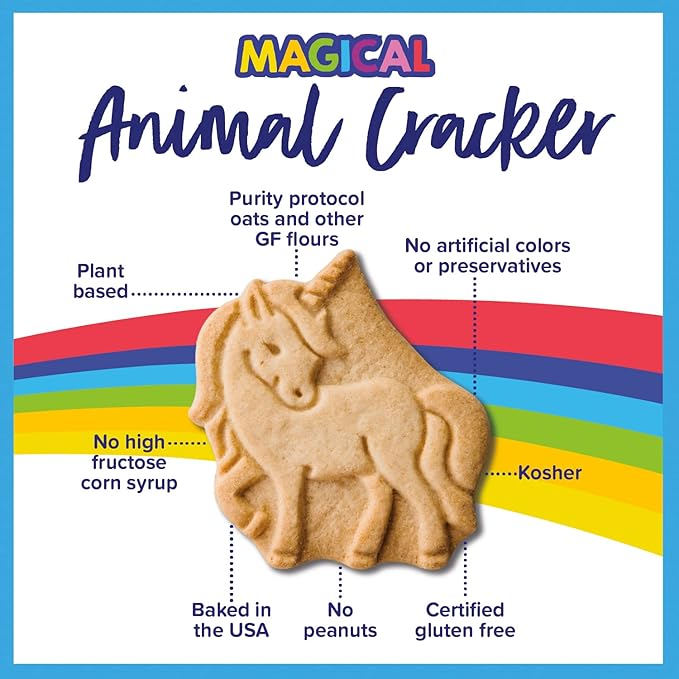Goodie Girl Magical Animal Crackers – Gluten Free, Peanut Free, Dairy Free, Egg Free – Fun Shapes