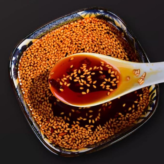 Chili oil, hot sesame oil, spicy chili oil, Chinese pepper oil noodle cooking, 14.81 ounce bottle