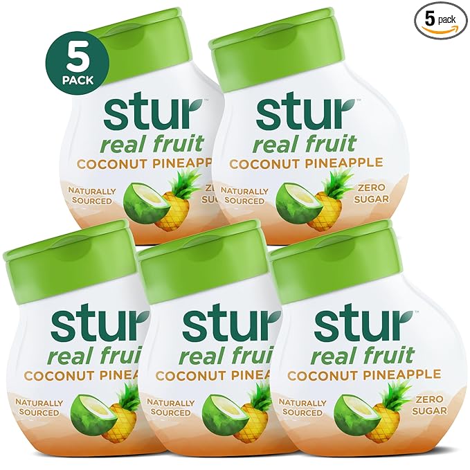 Stur Liquid Water Enhancer | Coconut Pineapple | Naturally Sweetened | High in Vitamin C &