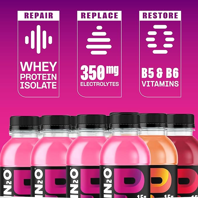 Protein2o Hydration Drink - 2-in-1 Liquid Clear Whey Protein Isolate and Electrolyte Drink - 15g