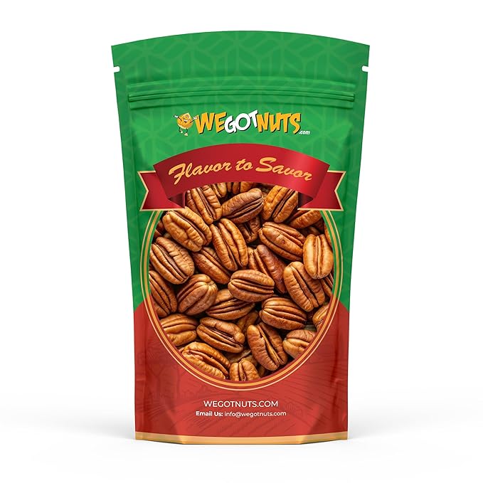 Raw Pecan Halves 5 pounds (80) oz Jumbo XL for Cooking, Baking & Snacking, Vegan Protein, Keto