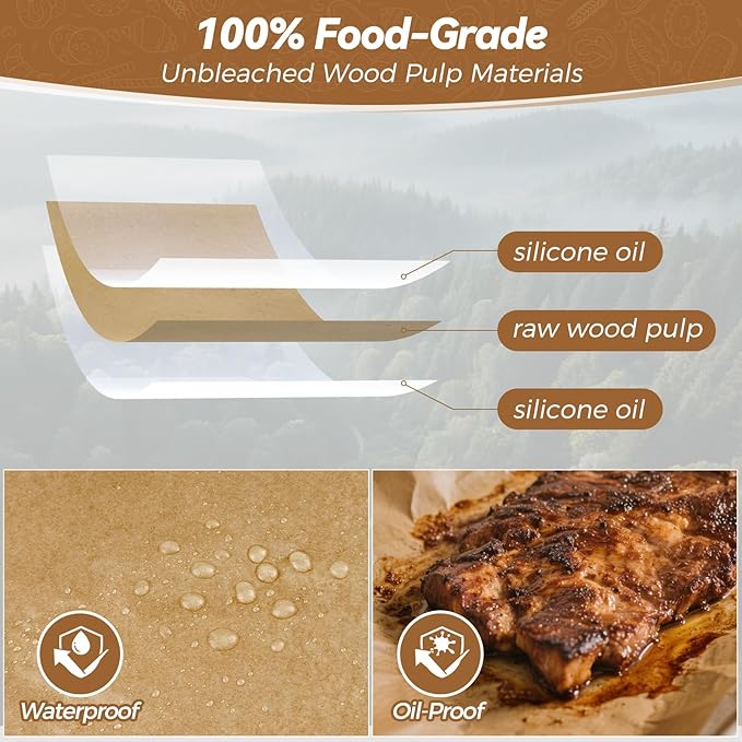 360 Count 12"x 16" Heavy Duty Parchment Paper Sheets for Baking, No-Stick & No-Leak Unbleached