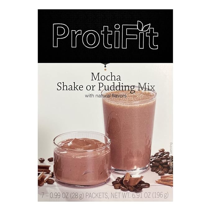 PROTIFIT - High Protein Pudding/Shake Mix, 15g Protein, Low Calorie, Low Fat, Low Carb, Aspartame