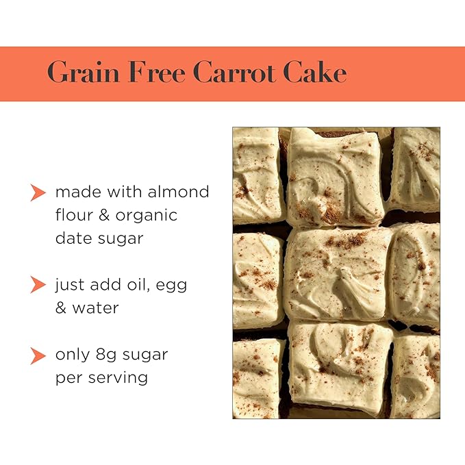 Stellar Eats Grain-Free Carrot Cake & Muffin Baking Mix | Gluten-Free, Dairy-Free, Plant-Based