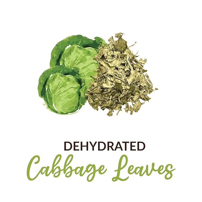SHROOTS Dehydrated Cabbage Flakes ??Air-Dried, Gluten-Free Dried Cabbage Vegetables with Natural