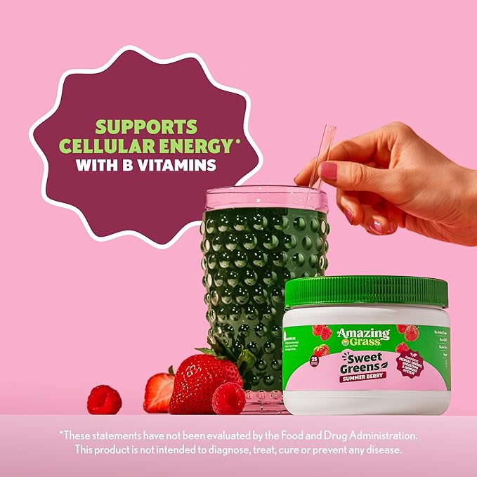 Amazing Grass Sweet Greens and Superfoods Powder for Digestive Health, Greens Powder, Digestive