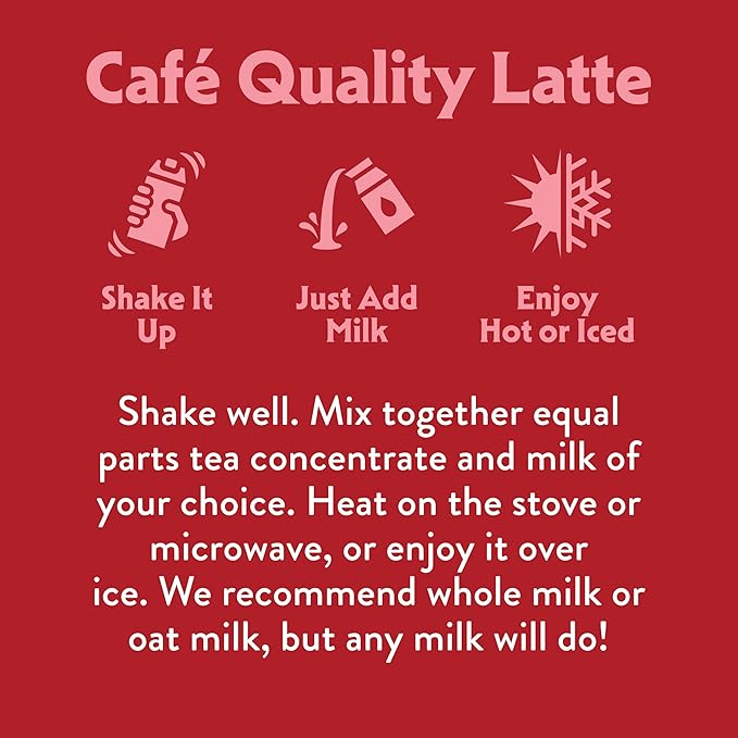 STASH Double Spice Chai Latte Concentrate - Barista Style Caffeinated Chai Tea Beverage - Crafted