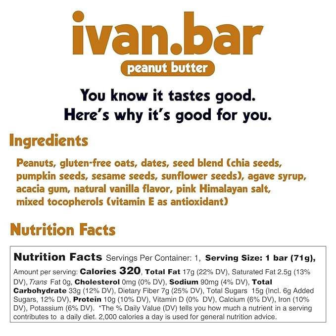 Protein Packed Energy Snack Bar | Provides Healthy Energy | Vegan, All Natural Ingredients | Soy