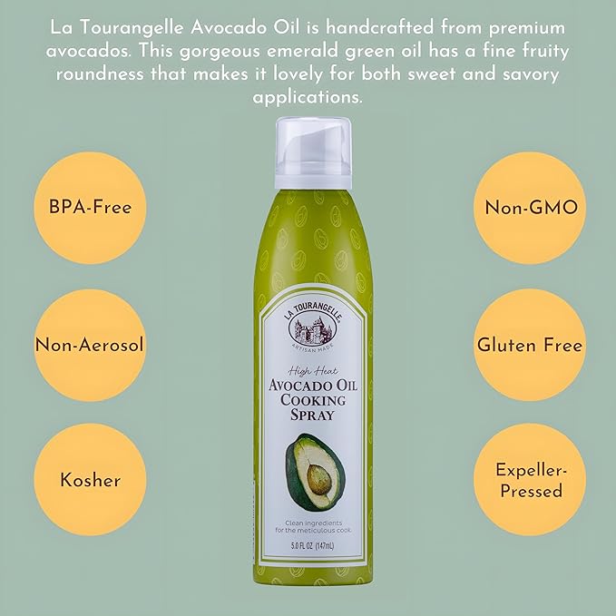 La Tourangelle, Avocado Oil Spray, Handcrafted from Premium Avocados, High Smoke Point Refined Oil