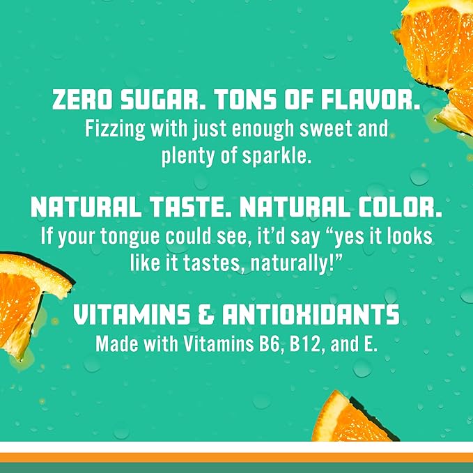 Sparkling Ice, Orange Mango Sparkling Water, Zero Sugar Flavored Water, with Vitamins and