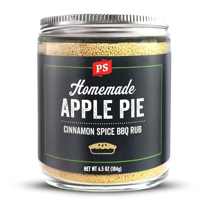PS Seasoning Apple Pie Rub - Sweet and Smoky Cinnamon BBQ Seasoning for Smoking, Grilling, Baking