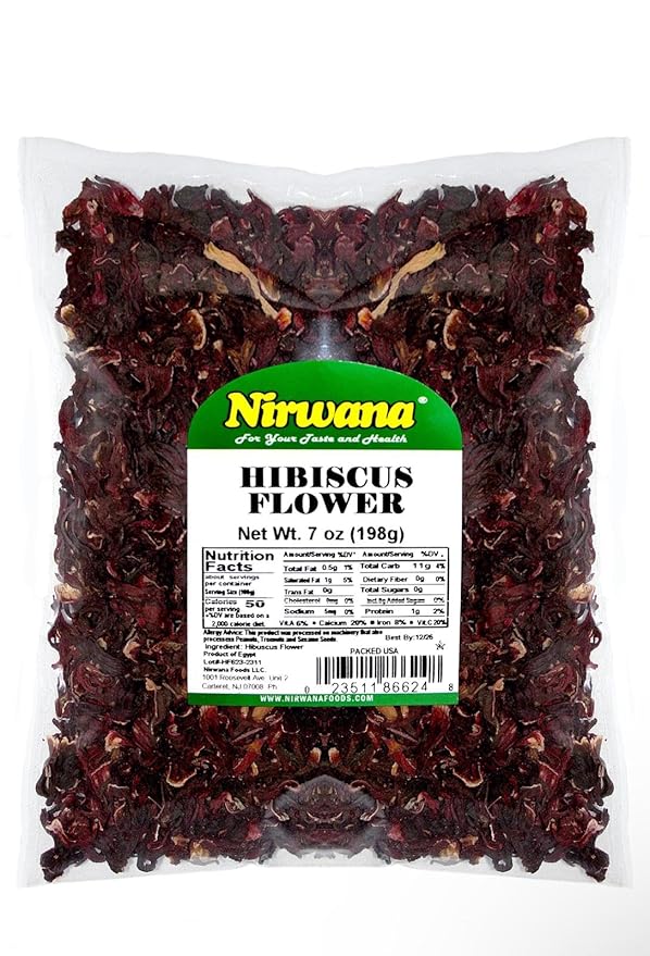 Premium Dried Hibiscus Flowers ??Whole Flower Petals for Herbal Infusions, Loose Leaf Blends, and