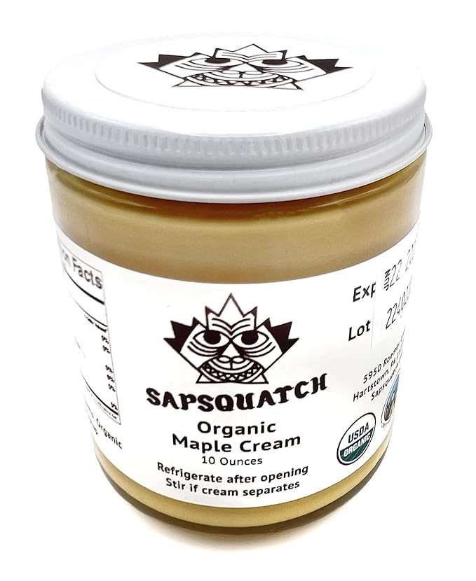 Sapsquatch Organic Maple Cream - 20 Ounces - Pure Maple Cream Butter Spread