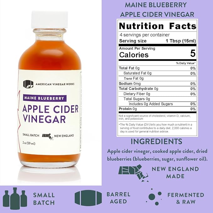 American Vinegar Works - Apple Cider Vinegar Sampler Pack - Includes Apple, Cranberry Apple, Hot