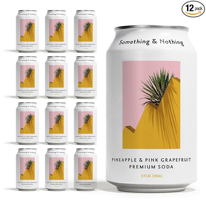 Something & Nothing Pineapple & Pink Grapefruit Flavoured Sparkling Water | Lightly Carbonated
