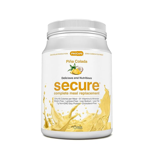 ANDREW LESSMAN Secure Soy Complete Meal Replacement - Piña Colada 30 Servings - Only 65 Calories