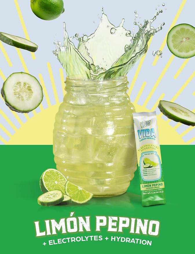 Electrolyte Drink Mix ??Cucumber Limeade Agua Fresca Flavor | Sugar-Free Hydration Powder with