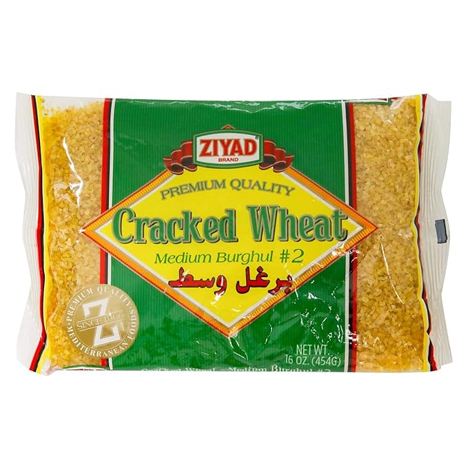 Ziyad Cracked Wheat Number 2 Medium Bulgur, Bread Filler Perfect for Bread Crumbs, Oats, Tabouli