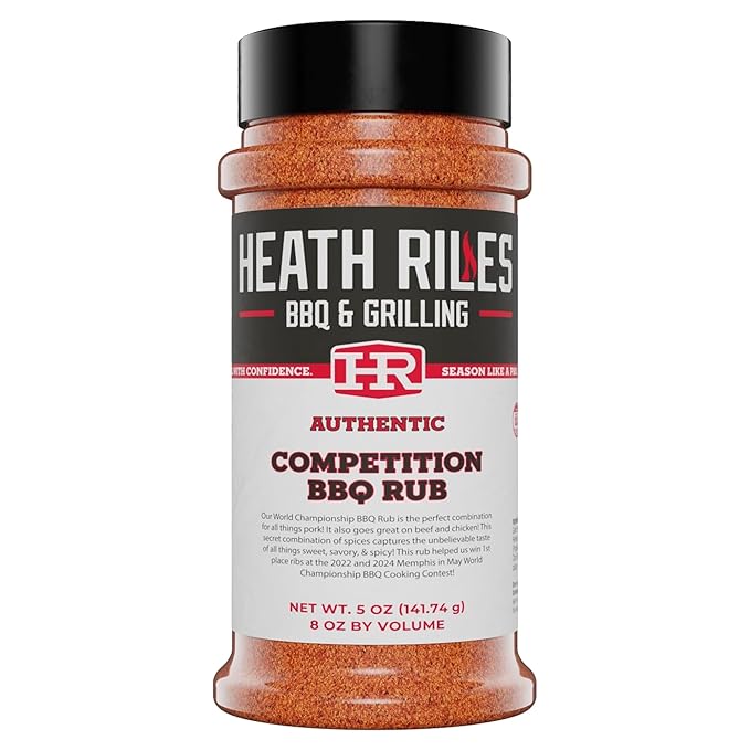 Heath Riles BBQ Rub - Competition Seasoning, Champion Pitmaster Recipe, Legendary BBQ Rubs For