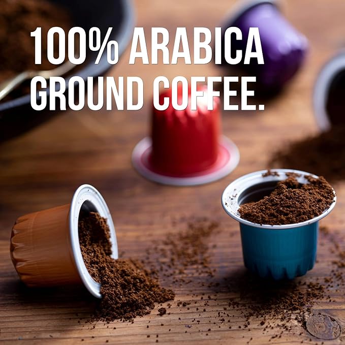 Jewel Coffee Specialty Coffee Pods - Lightning Bolt Blend, 100% Arabica Coffee, Intensity 11, Dark