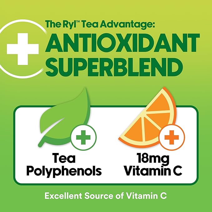 Ryl Iced Tea, Green Citrus Tea, Antioxidant Superblend, Zero Sugar, Low Carb, Zero Calorie - 16.0