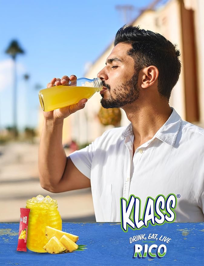 Klass Aguas Frescas Powdered Drink Mix | 44 Sugar Free Powder Packets | Flavors - Mango Watermelon
