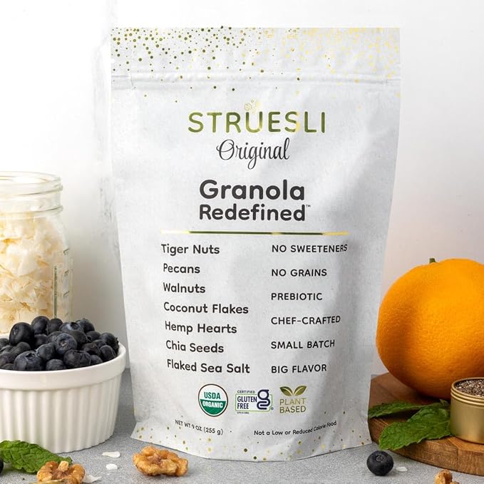 Struesli - Organic Original Granola Redefined | No Added Sweeteners, No Grains | Keto & Paleo