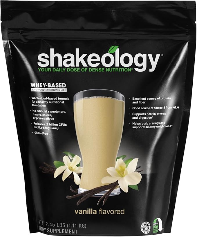 Shakeology Whey Protein Powder Blend - Gluten Free, Superfood Protein Shake with Vitamins and