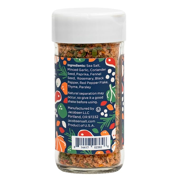 Jacobsen Salt Co. Steak Seasoning ??Sea Salt Soy-Free, Non-GMO, Gourmet Seasonings and Spices for