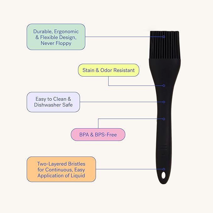 GIR: Get It Right Silicone Basting Brush – High Heat Resistant Kitchen Tool for Cooking, Grilling &