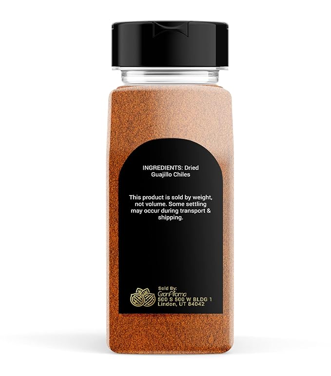 GranAroma 8 oz Guajillo Chile Powder, Mexican Cuisine, Soups & Sauces