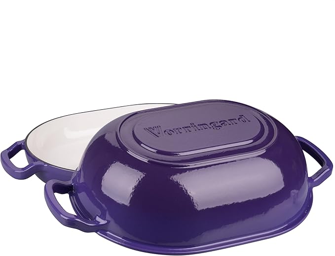 Enameled Cast Iron Sourdough Bread Oven, Dutch Oven, Loaf Cast Iron Bread Pan for Homemade Bread