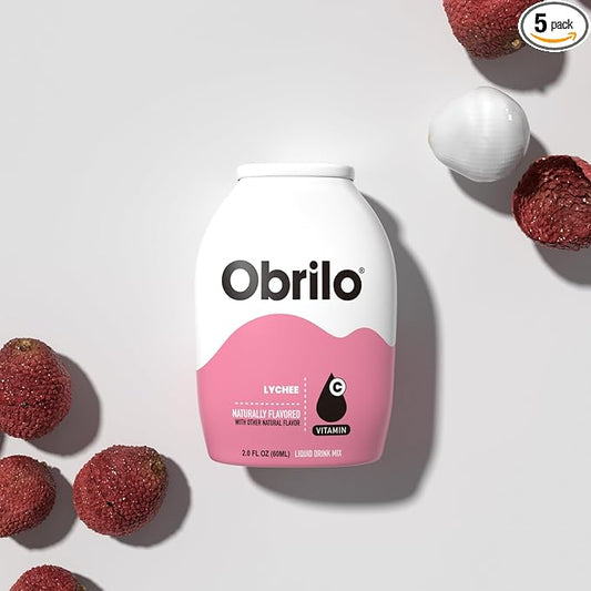 Obrilo Water Enhancer Liquid Flavoring Drops - ZERO Sugar/Calorie, Dye Free, Naturally Flavored