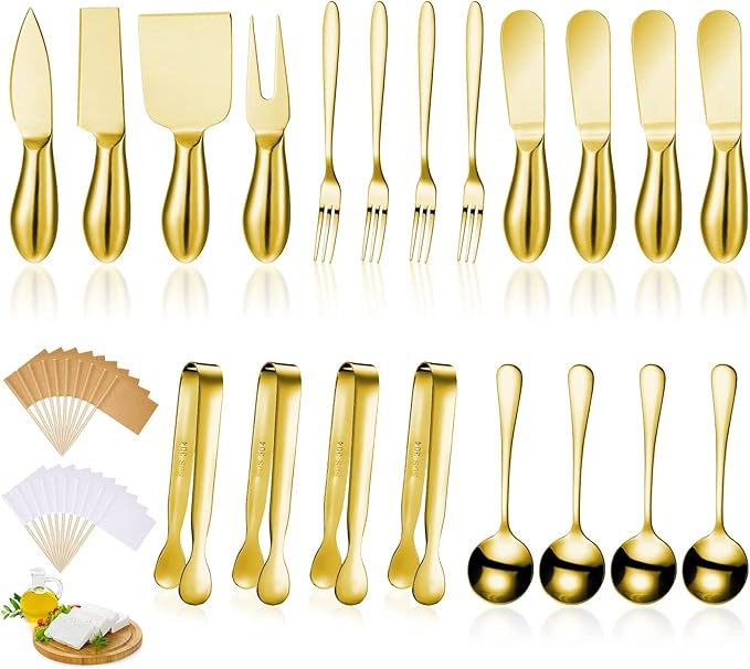 Patelai Charcuterie Board Accessories Cheese Spreader Knife Set Charcuterie Utensils Butter Knife
