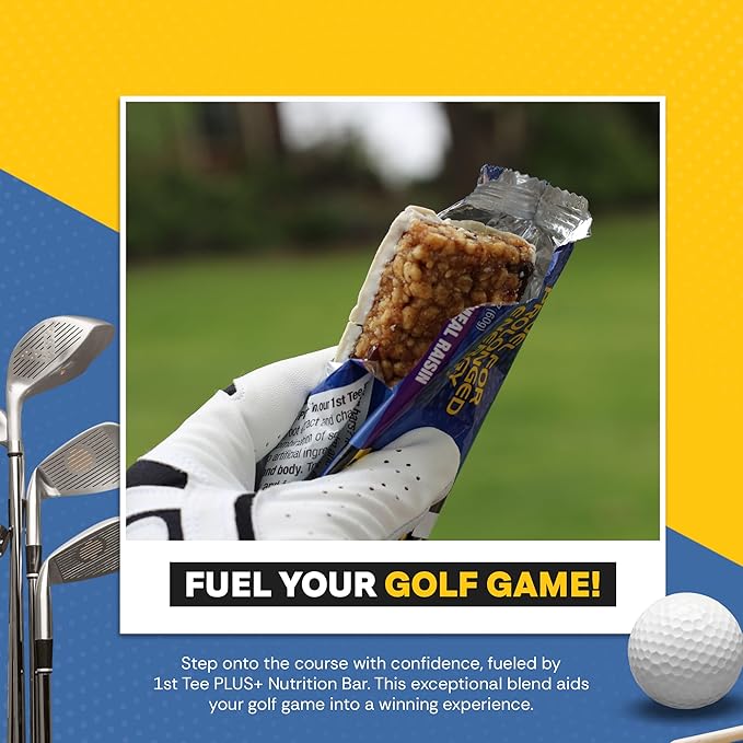 1st Tee PLUS+ Oatmeal Raisin bars made with Natural Ingredients Breakfast Bars | Best Oatmeal Bars